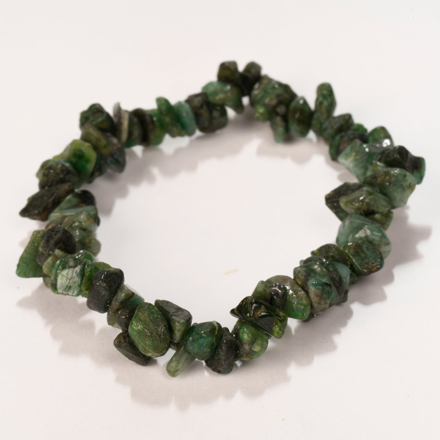 Real Green Jade Crystal and Stone Chip Bracelet Jewellery