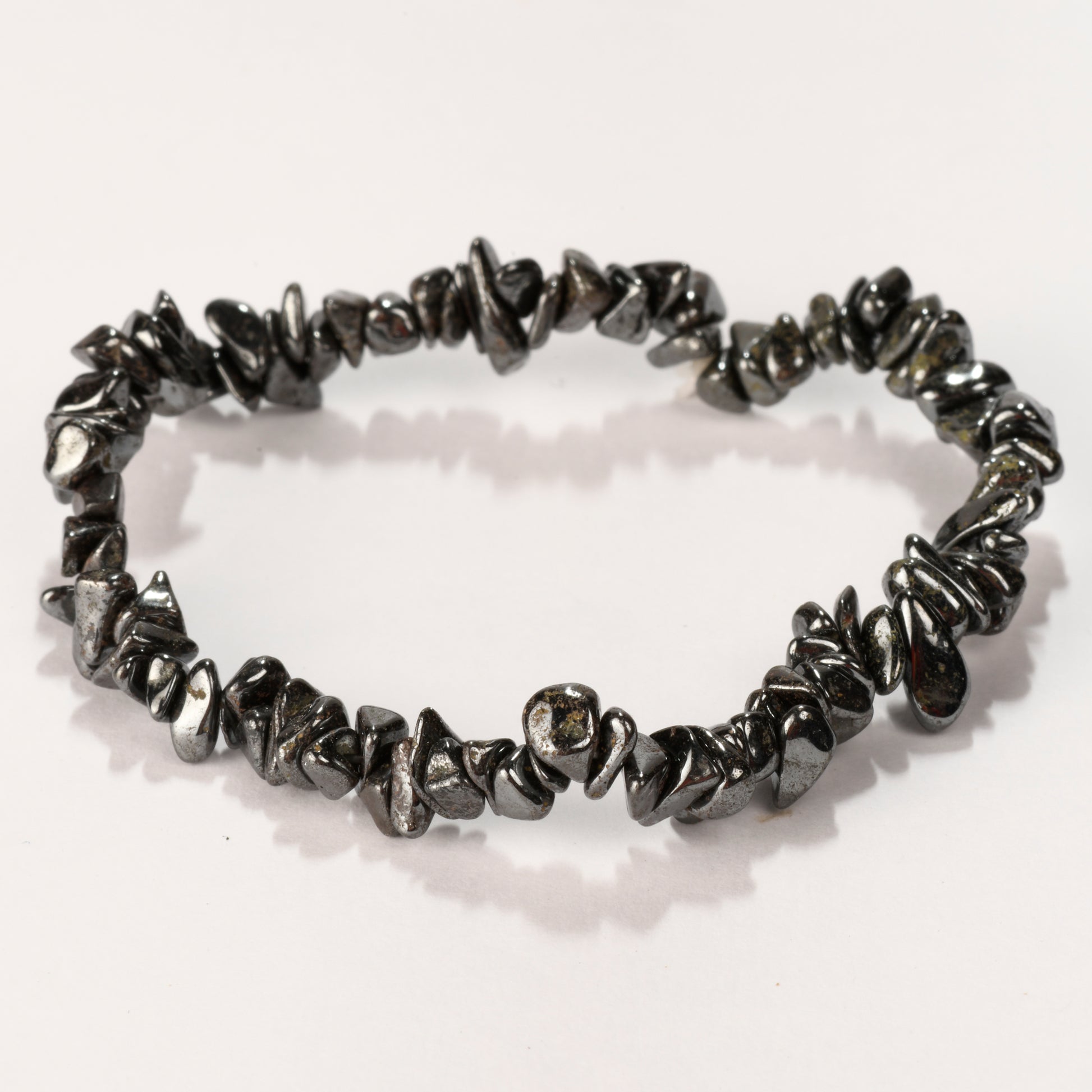 Hematite Crystal and Stone Chip Bracelet Jewellery