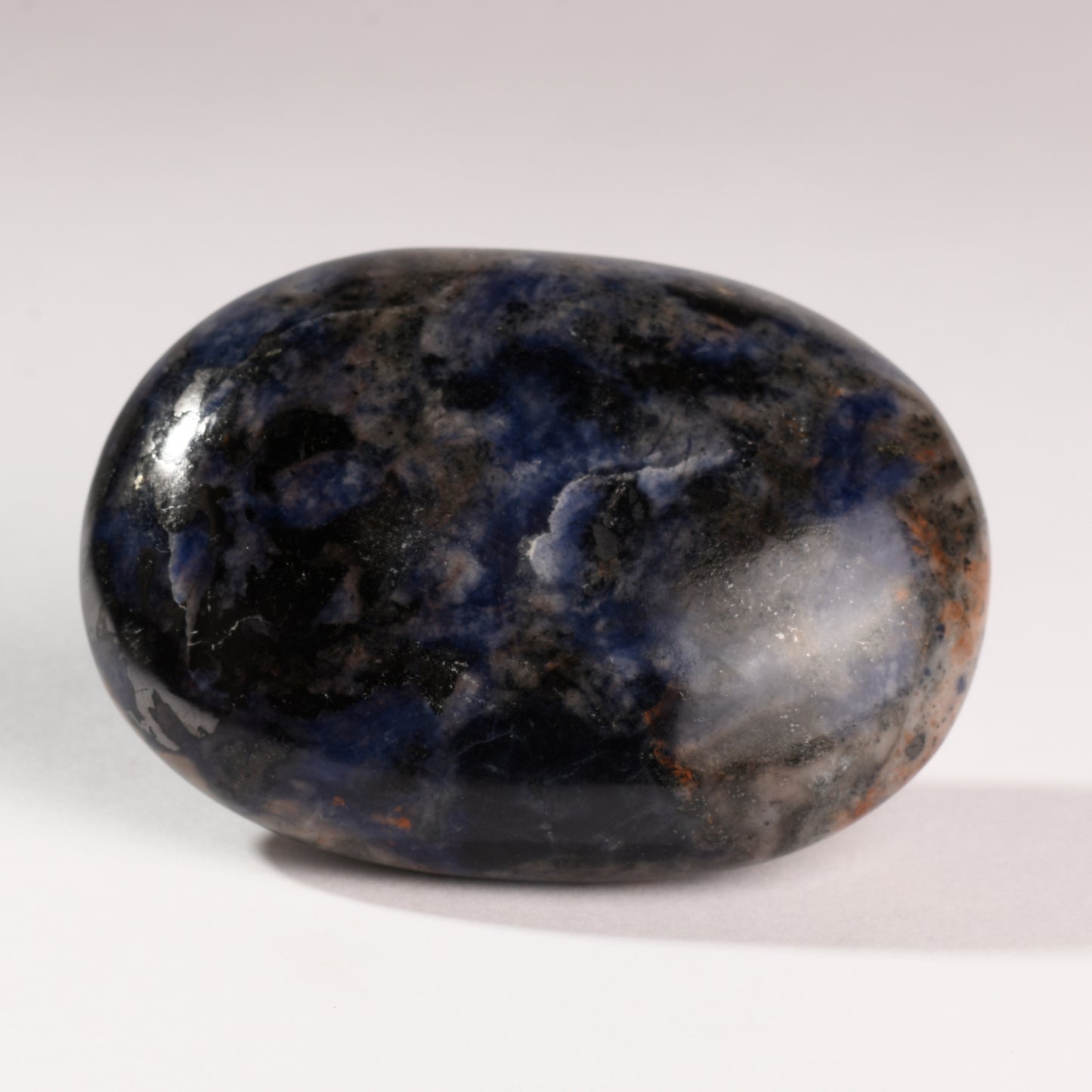 Real Sodalite Crystal Palm Stone