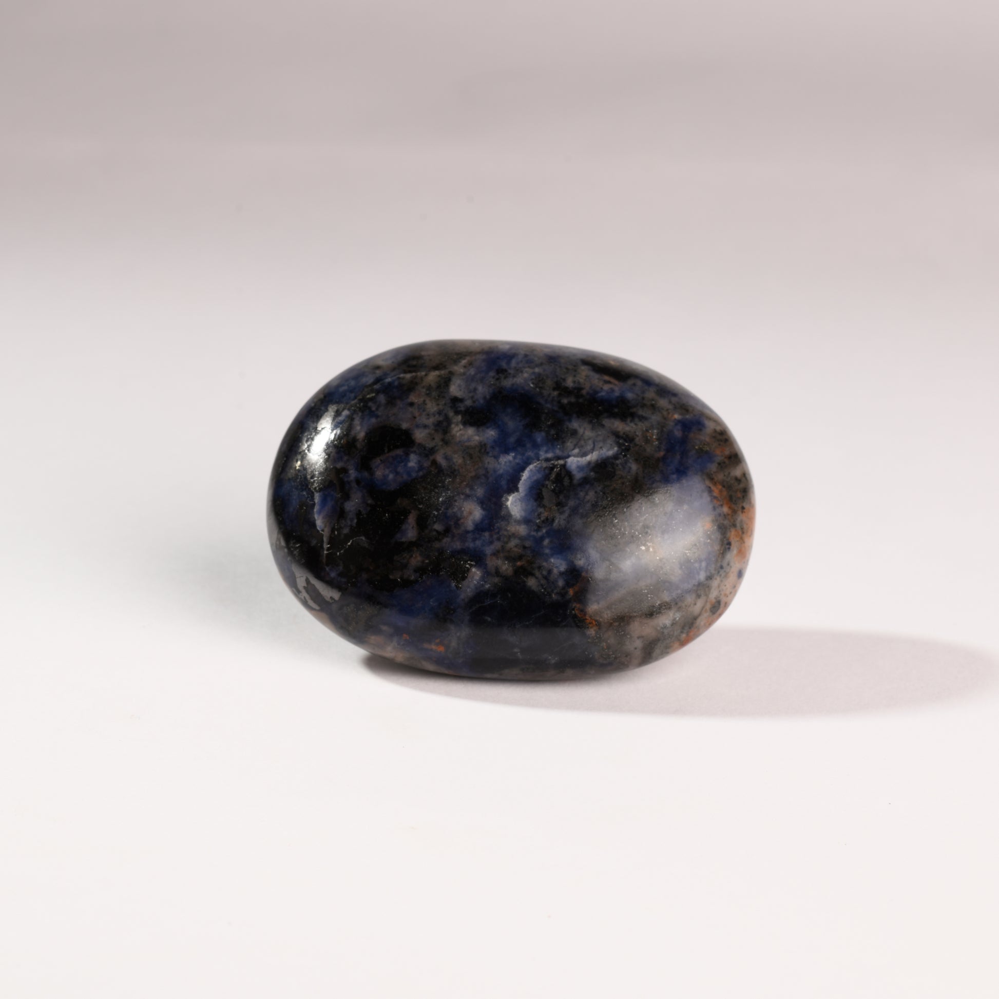 Real Sodalite Crystal Palm Stone