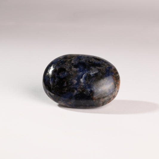 Real Sodalite Crystal Palm Stone