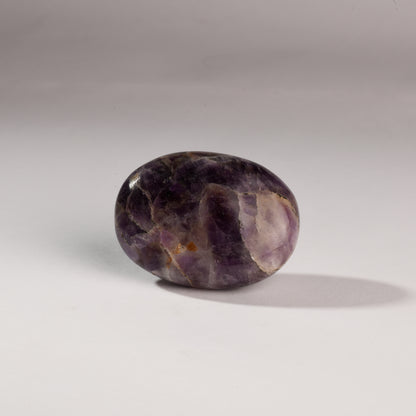 Real Amethyst Crystal Palm Stone