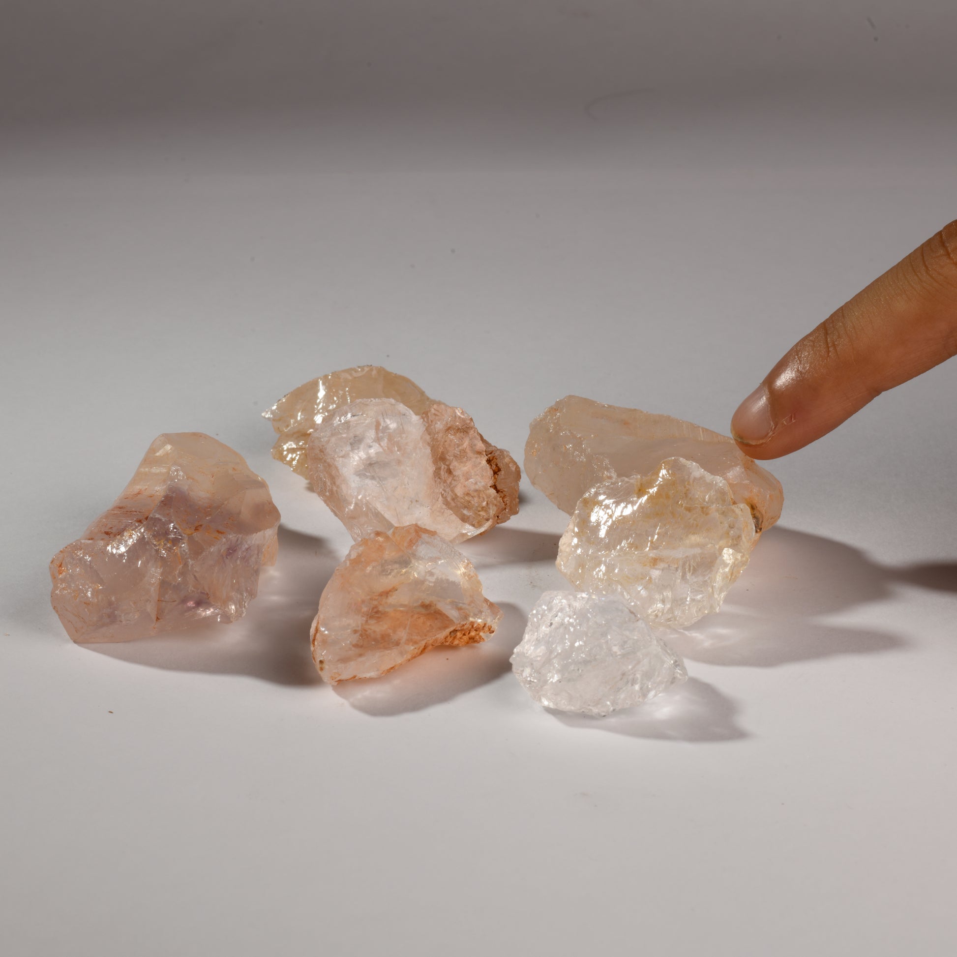 Real Clear Quartz Crystal Raw Stone