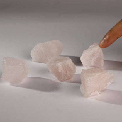 Real Rose Quartz Crystal Raw Stone