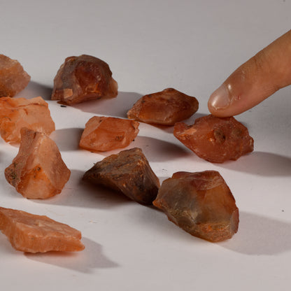 Real Orange Carnelian Crystal Raw Stone