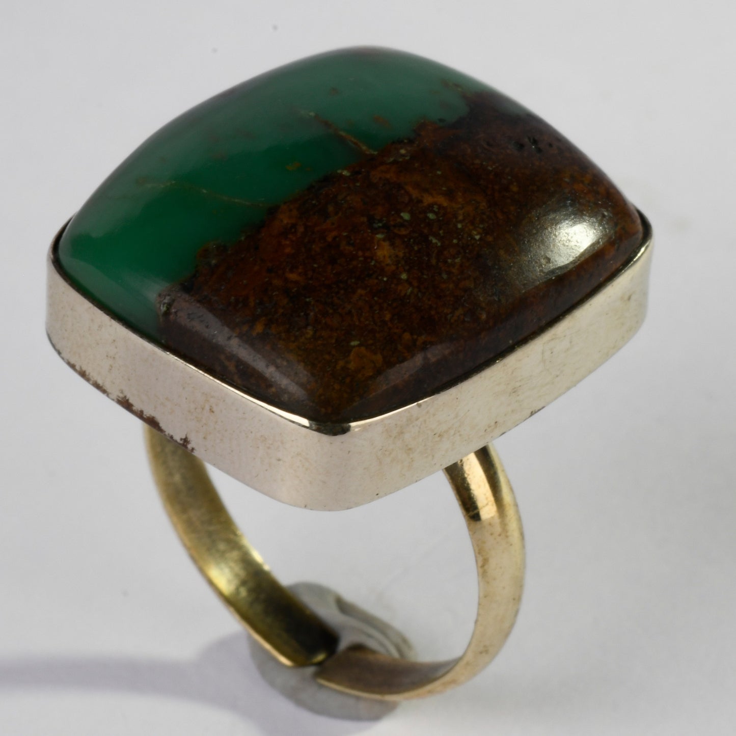 Real Chrysocolla Crystal and Stone Ring Jewellery