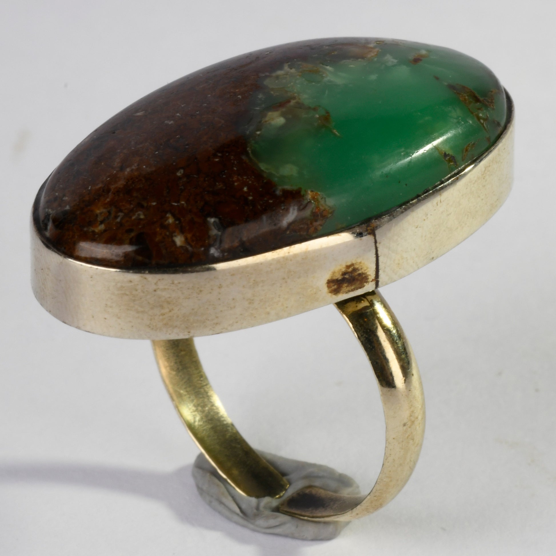 Real Chrysocolla Crystal and Stone Ring Jewellery