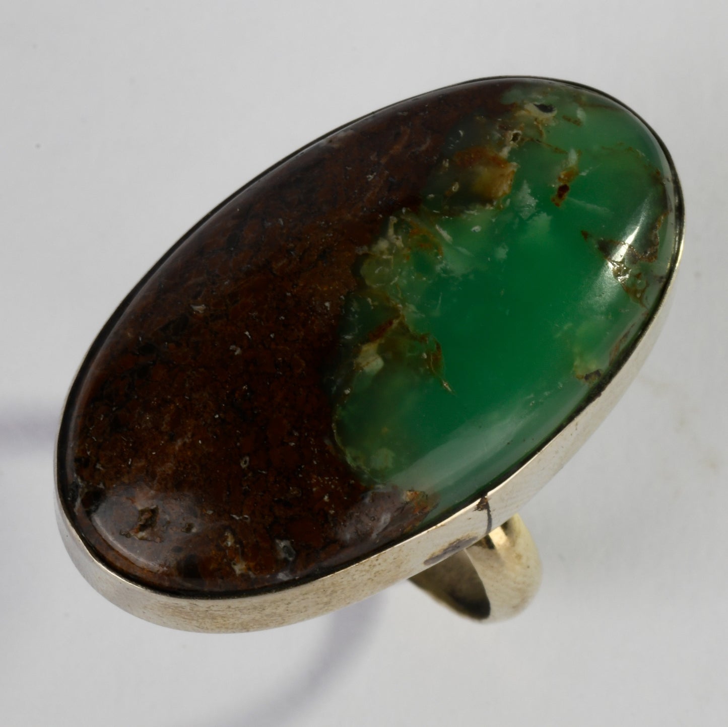 Real Chrysocolla Crystal and Stone Ring Jewellery