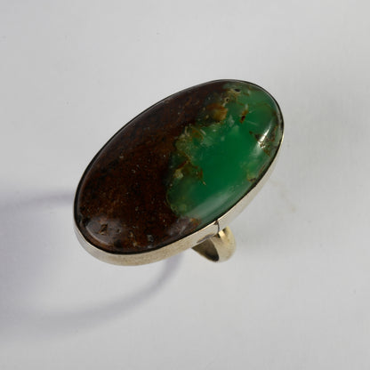 Real Chrysocolla Crystal and Stone Ring Jewellery