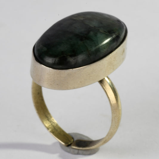 Real Emerald Crystal and Stone Ring Jewellery