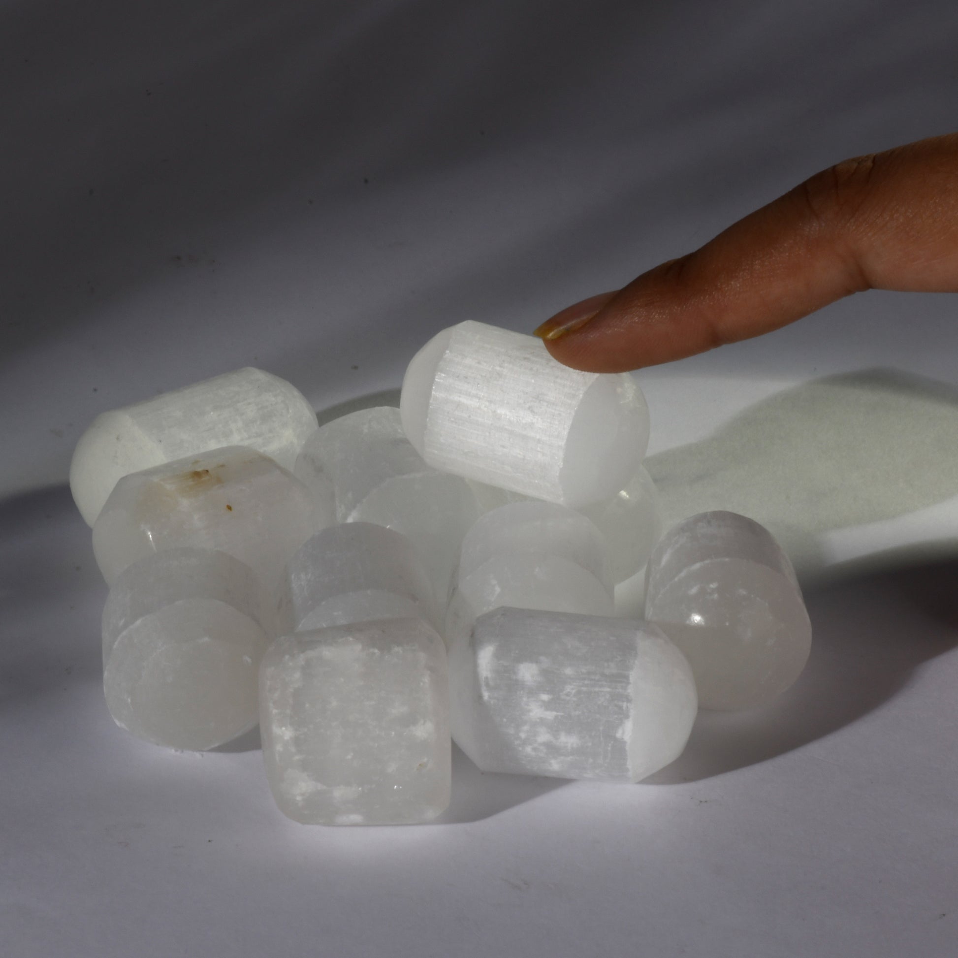 Real Selenite Crystal Tumbles/Tumbled Stone