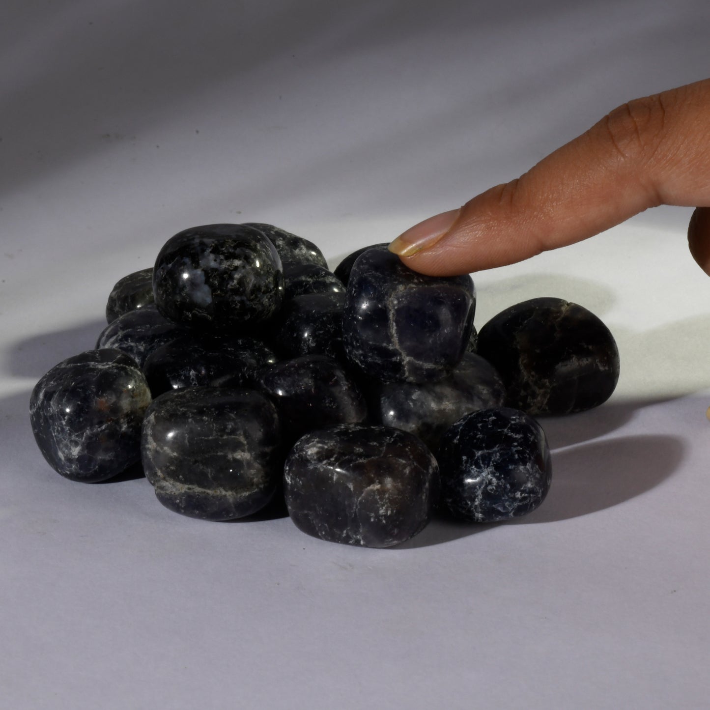 Real Iolite Crystal Tumbles/Tumbled Stone