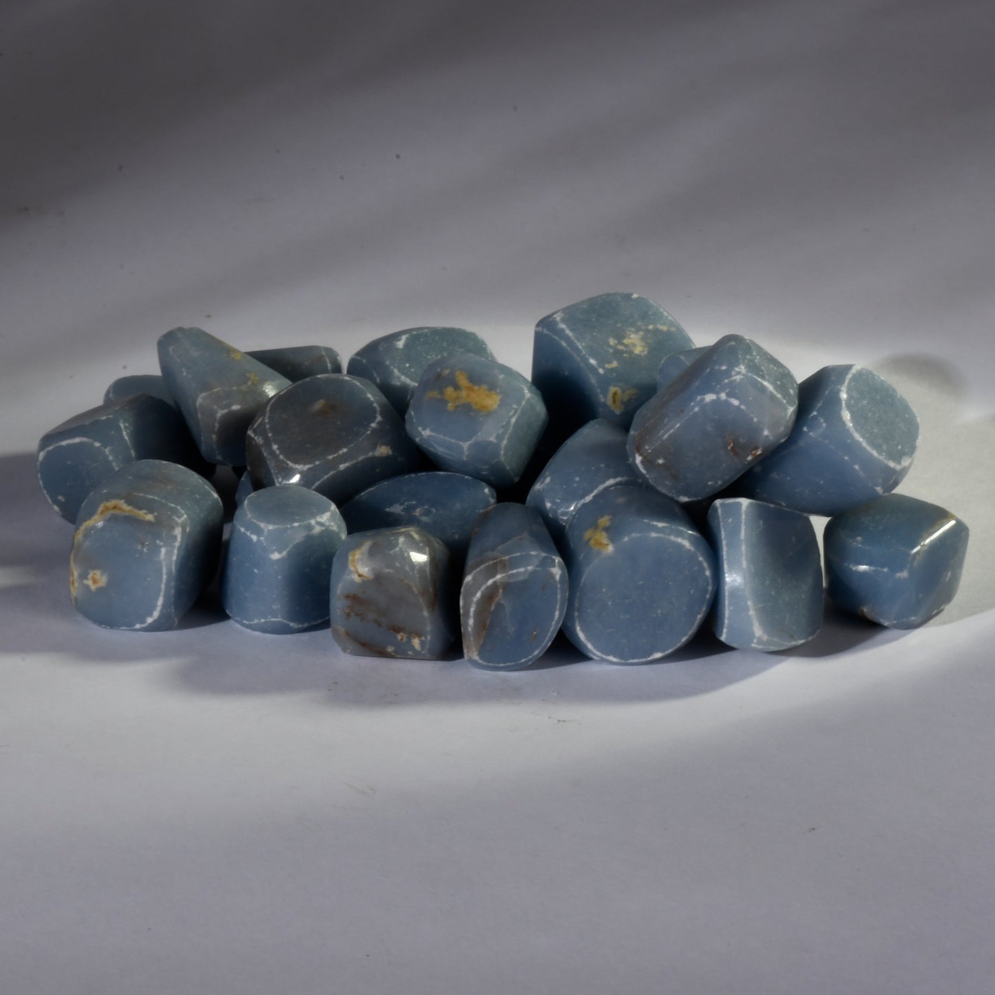 Real Angelite Crystal Tumbles/Tumbled Stone