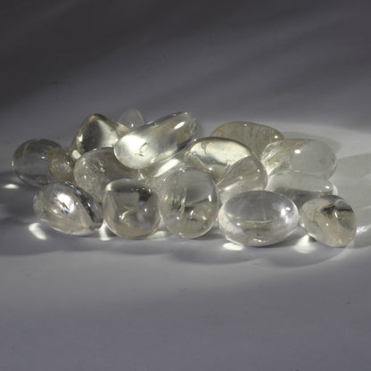 Real Clear Quartz Crystal Tumbles/Tumbled Stone