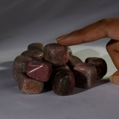 Real Rhodonite Crystal Tumbles/Tumbled Stone