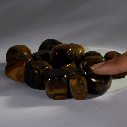 Real Tiger Eye Crystal Tumbles/Tumbled Stone