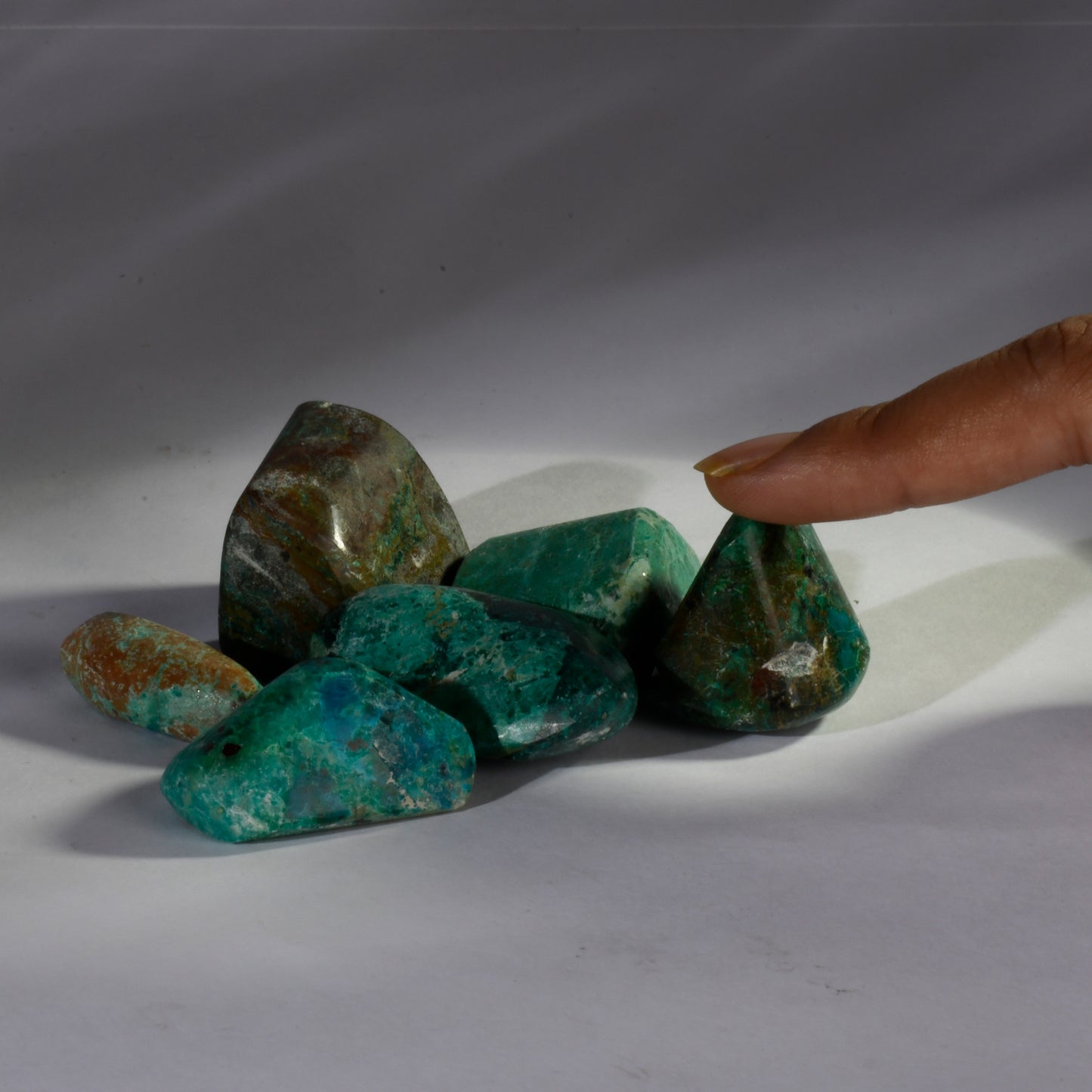 Real Chrysocolla Crystal Tumbles/Tumbled Stone