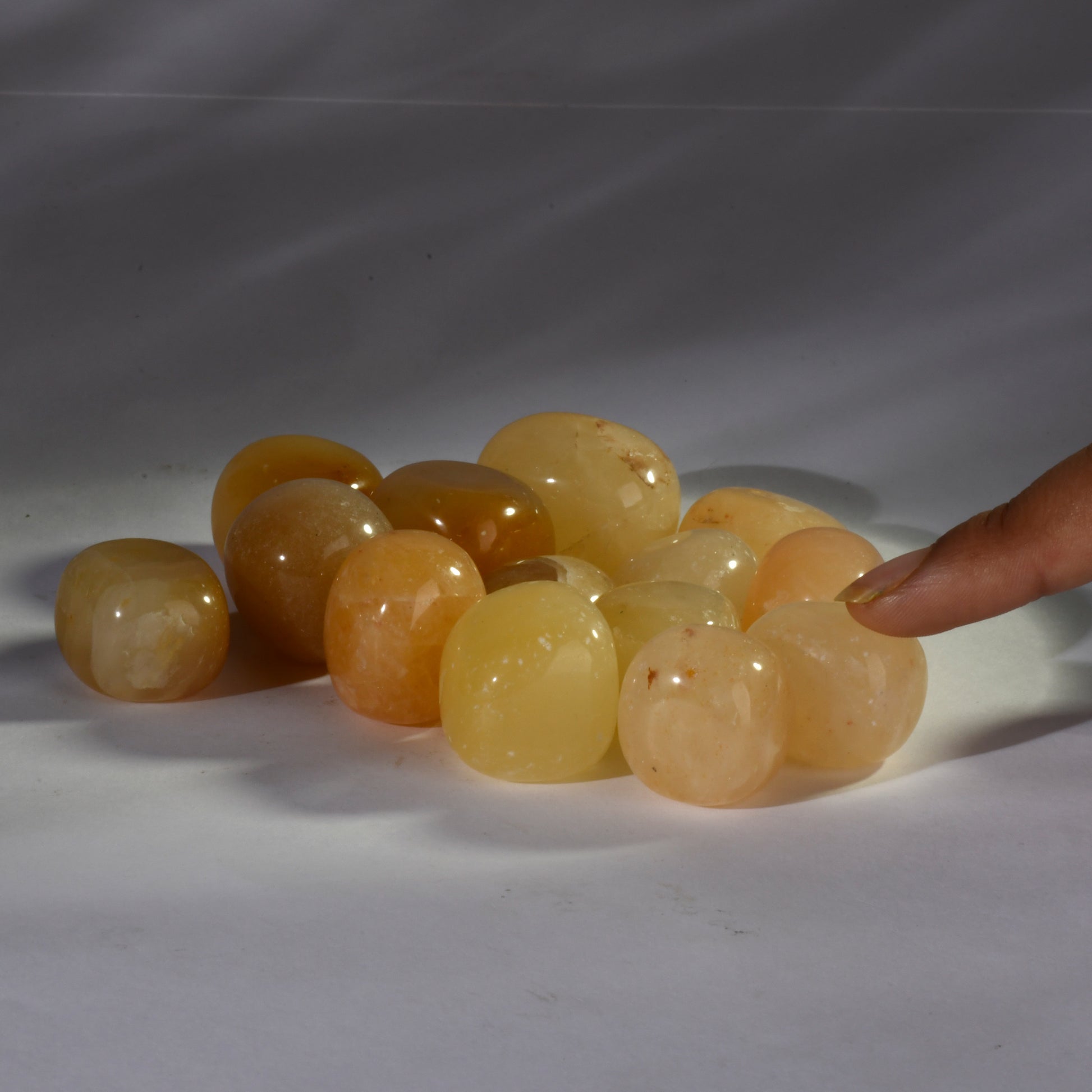 Real Yellow Aventurine Crystal Tumbles/Tumbled Stone