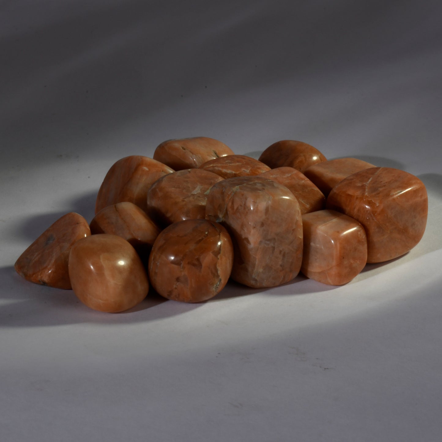 Real Peach Moonstone Crystal Tumbles/Tumbled Stone