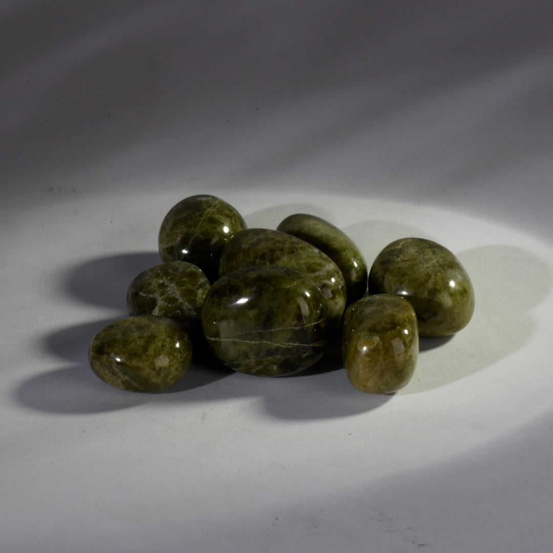 Real Vesuvianite Crystal Tumbles/Tumbled Stone