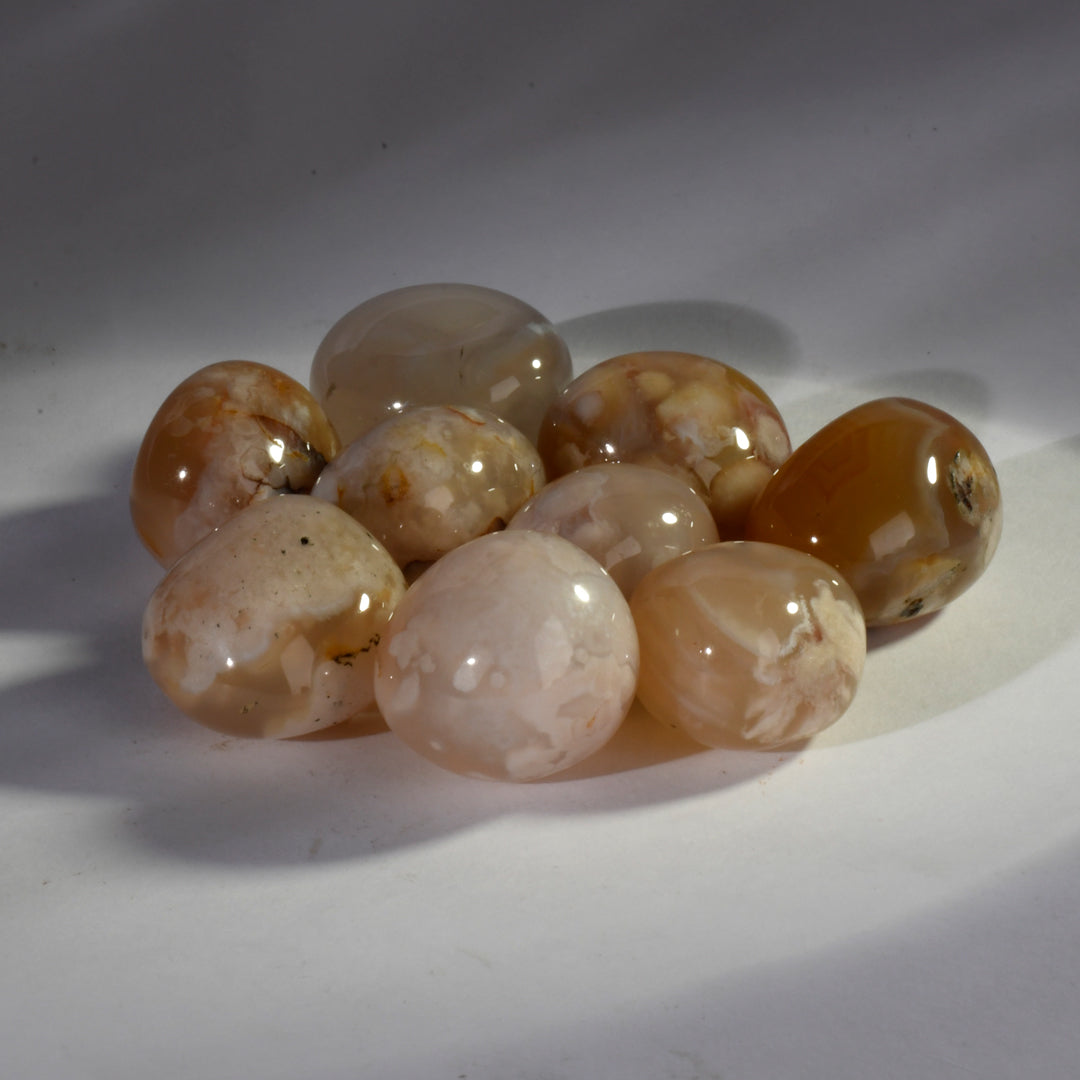 Real Flower Carnelian Crystal Tumbles/Tumbled Stone