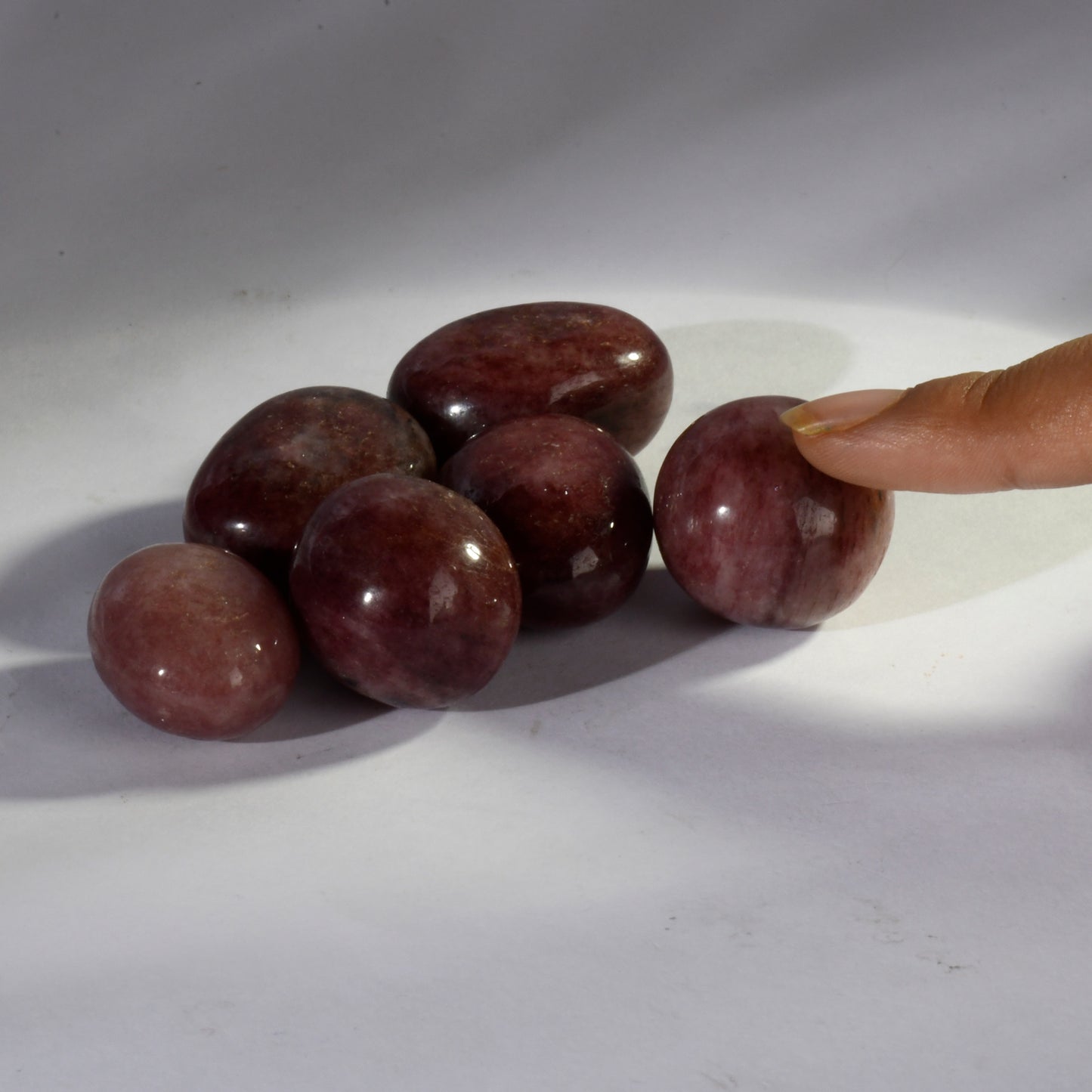 Real Strawberry Quartz Crystal Tumbles/Tumbled Stone