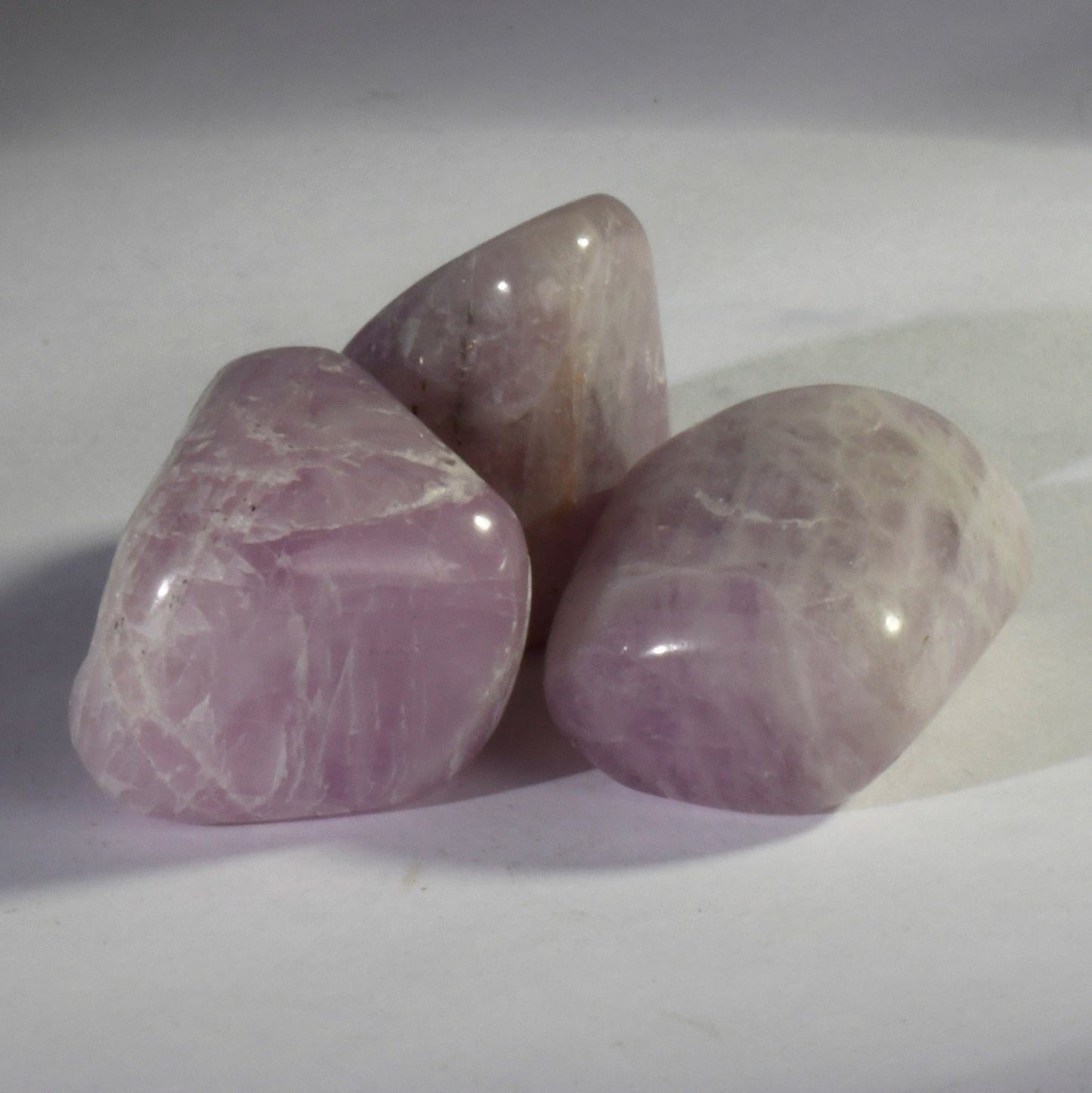 Real Kunzite Crystal Tumbles/Tumbled Stone