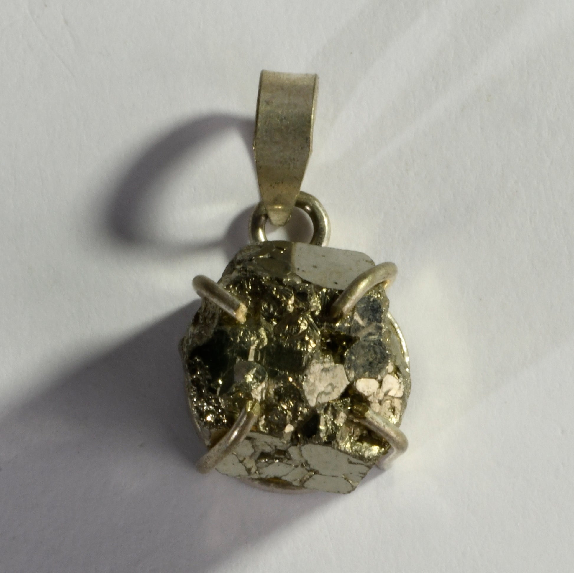 Real Pyrite Cluster Crystal and Stone Necklace Cluster Pendant Jewellery