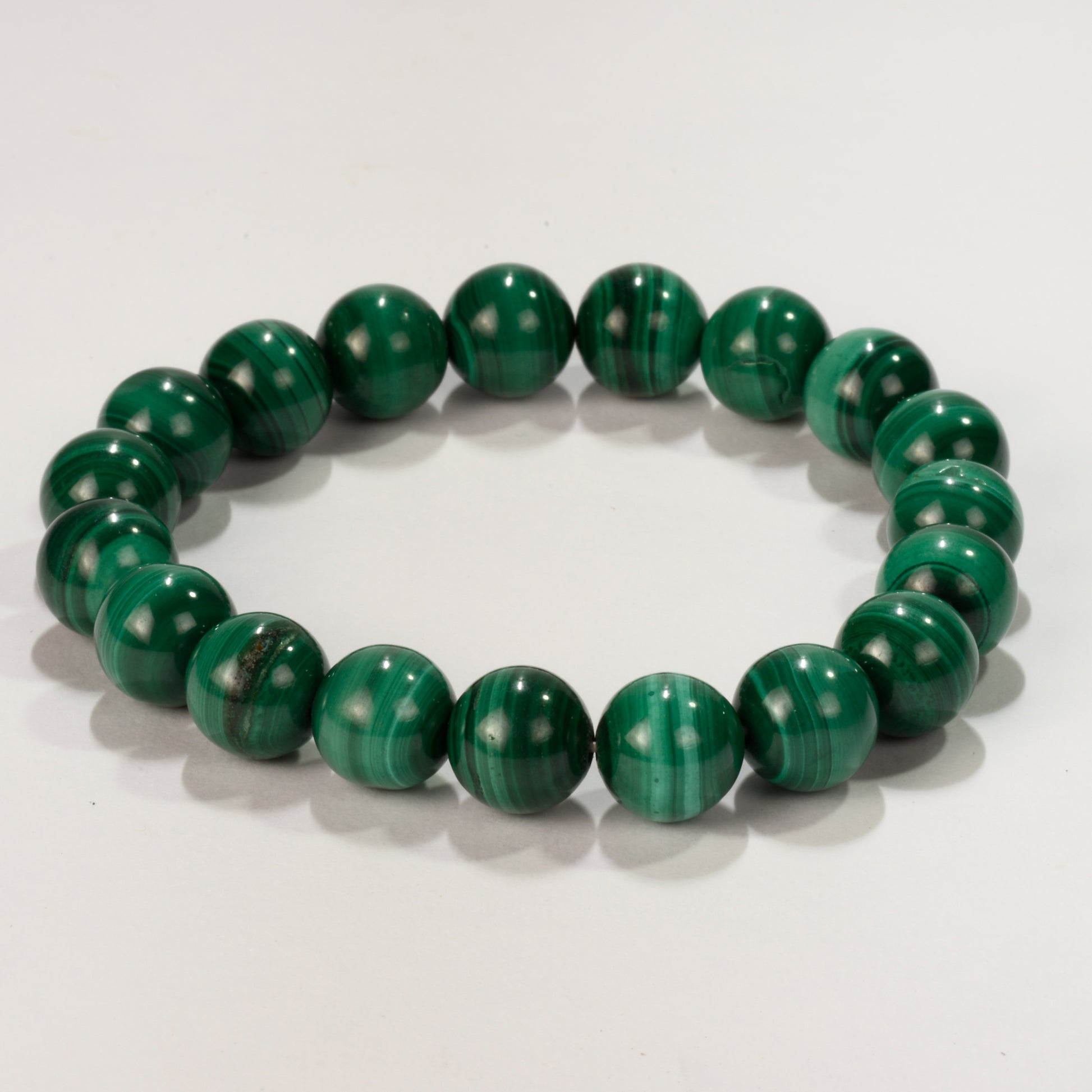 Real Malachite Bead Crystal and Stone Bead Bracelet Jewellery