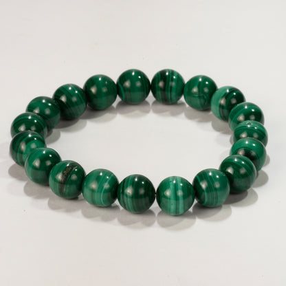 Real Malachite Bead Crystal and Stone Bead Bracelet Jewellery