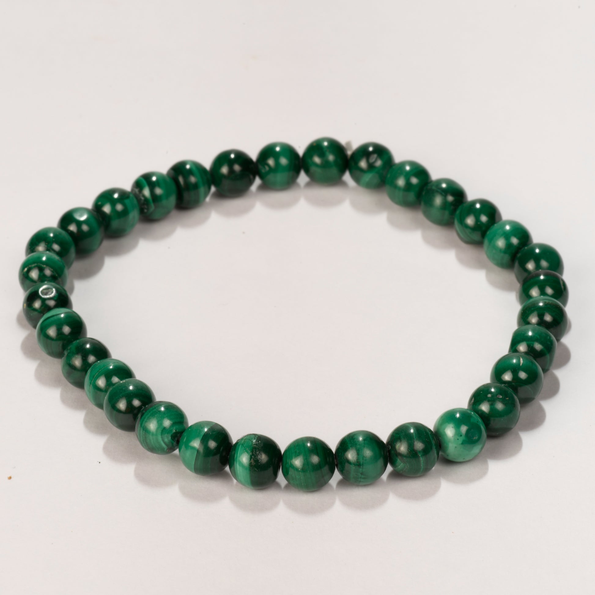 Real Malachite Bead Crystal and Stone Bead Bracelet Jewellery