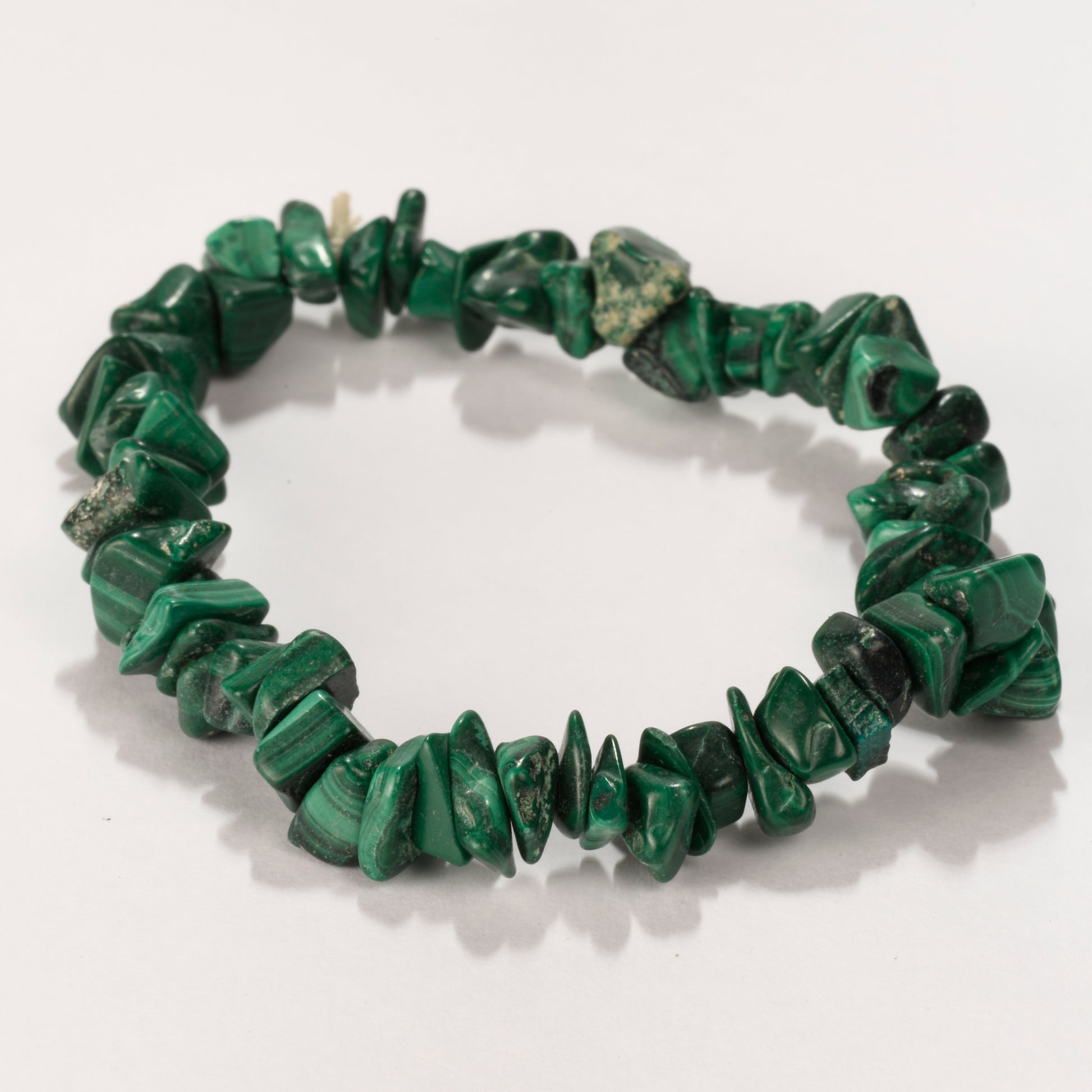 Real Malachite Crystal and Stone Chip Bracelet Jewellery