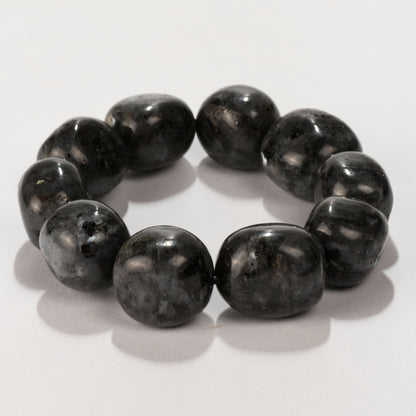 Real Larvikite Crystal and Stone Tumble Bracelet Jewellery