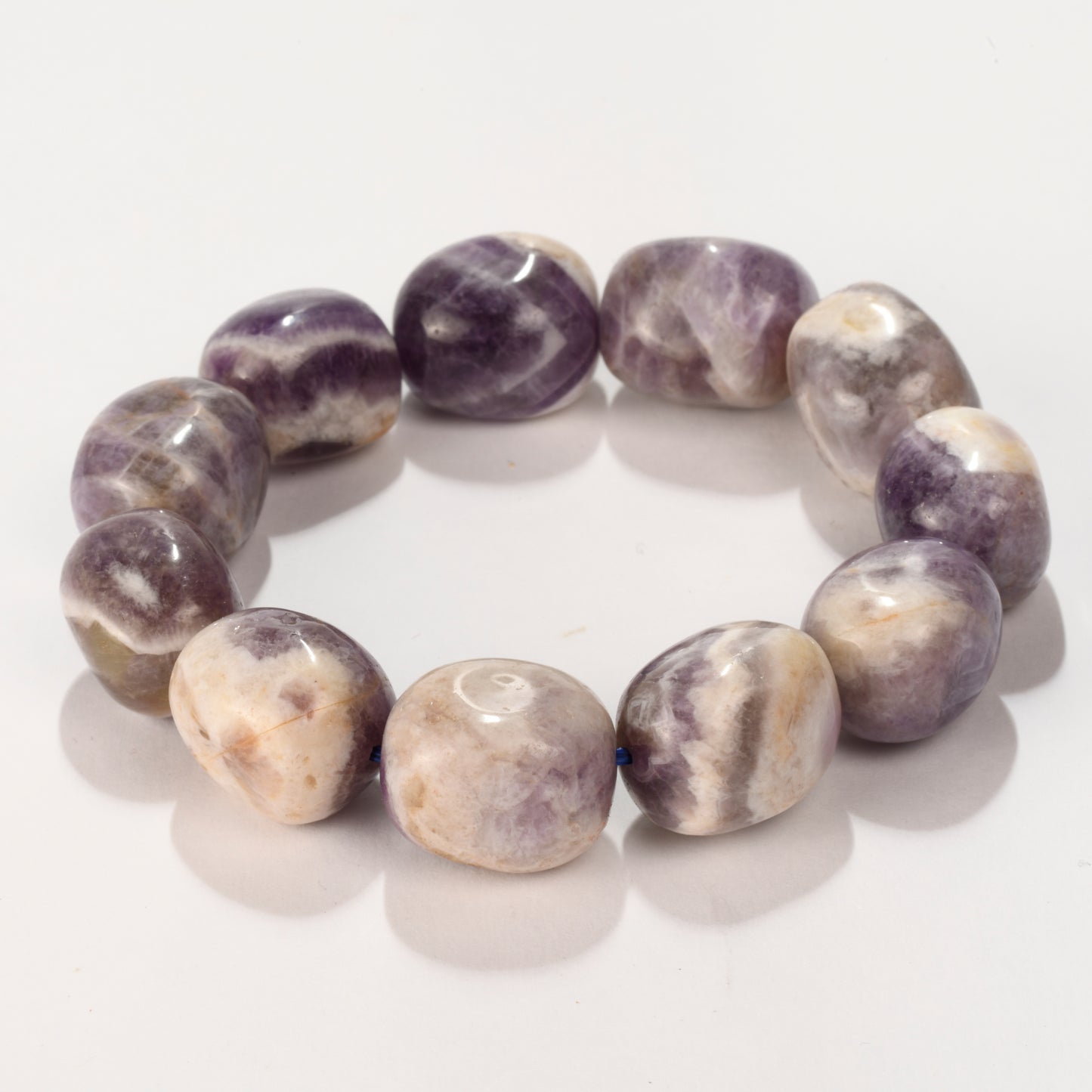 Real Amethyst Crystal and Stone Tumble Bracelet Jewellery