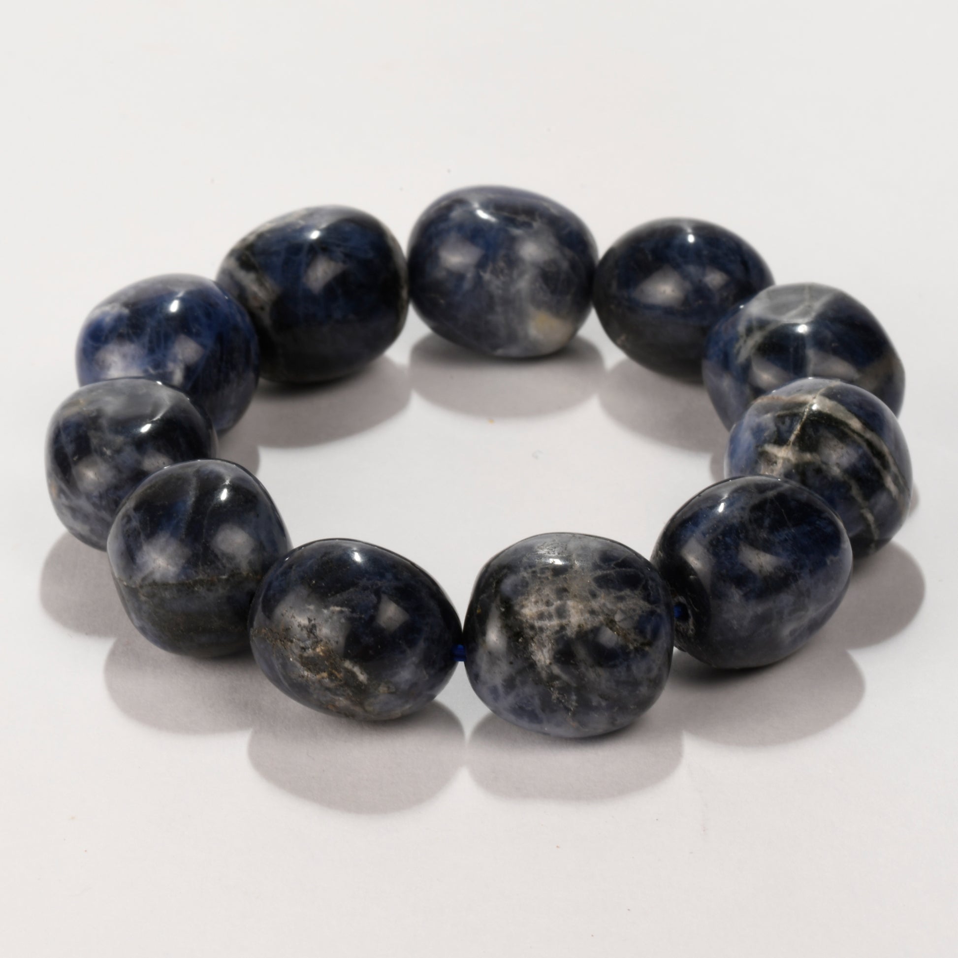 Real Sodalite Crystal and Stone Tumble Bracelet Jewellery