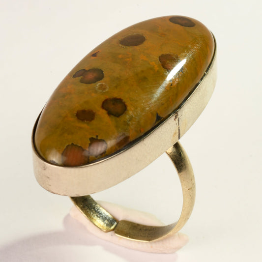 Real Ocean Jasper Crystal and Stone Ring Jewellery