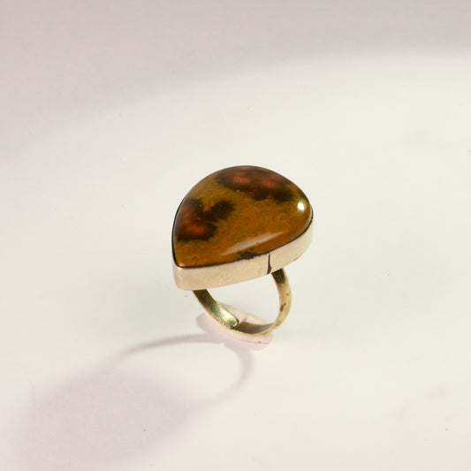 Real Ocean Jasper Crystal and Stone Ring Jewellery