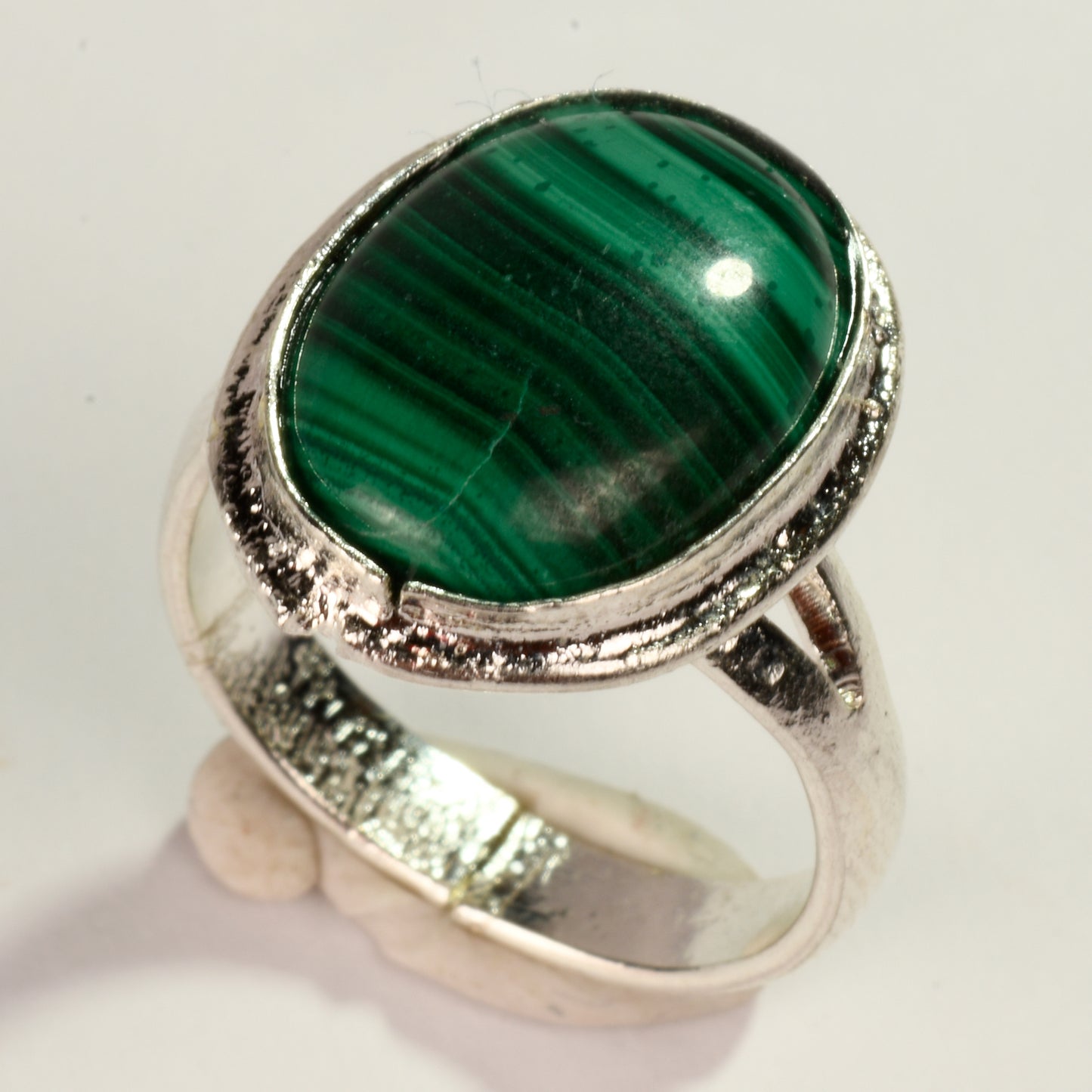 Real Malachite Crystal and Stone Ring Jewellery