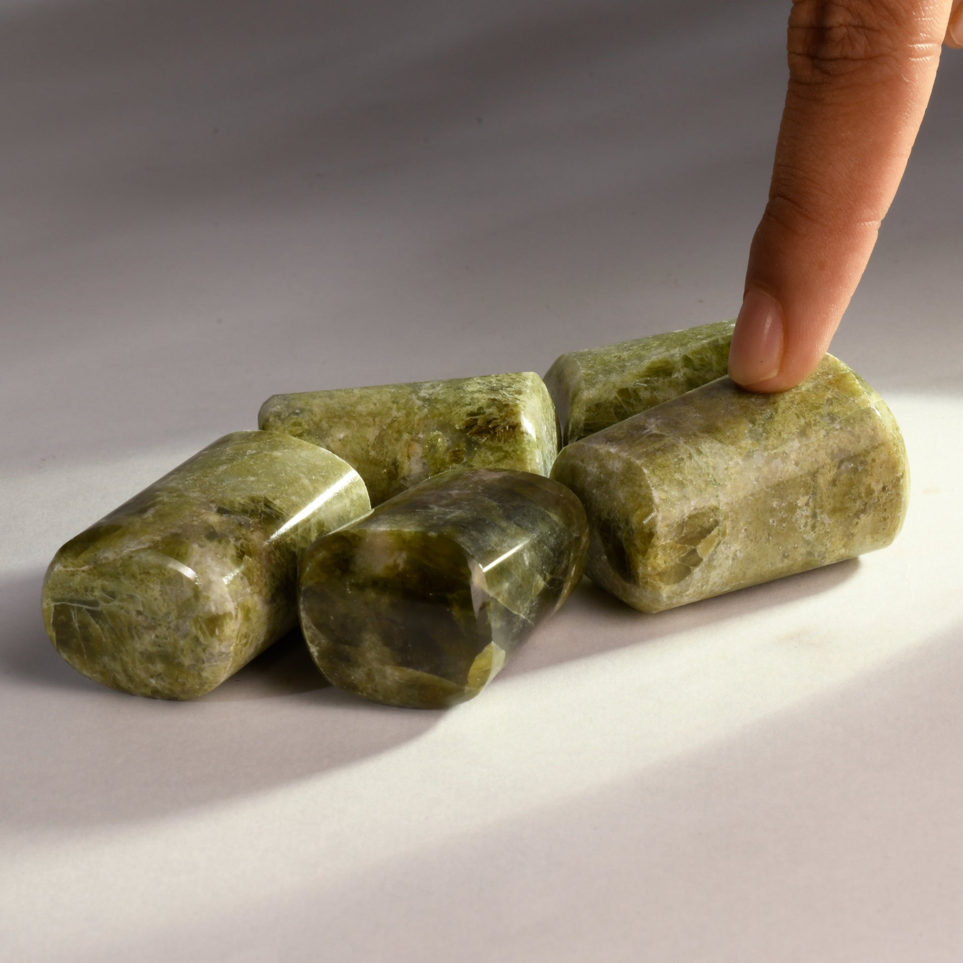 Real Vesuvianite Crystal Tumbles/Tumbled Stone