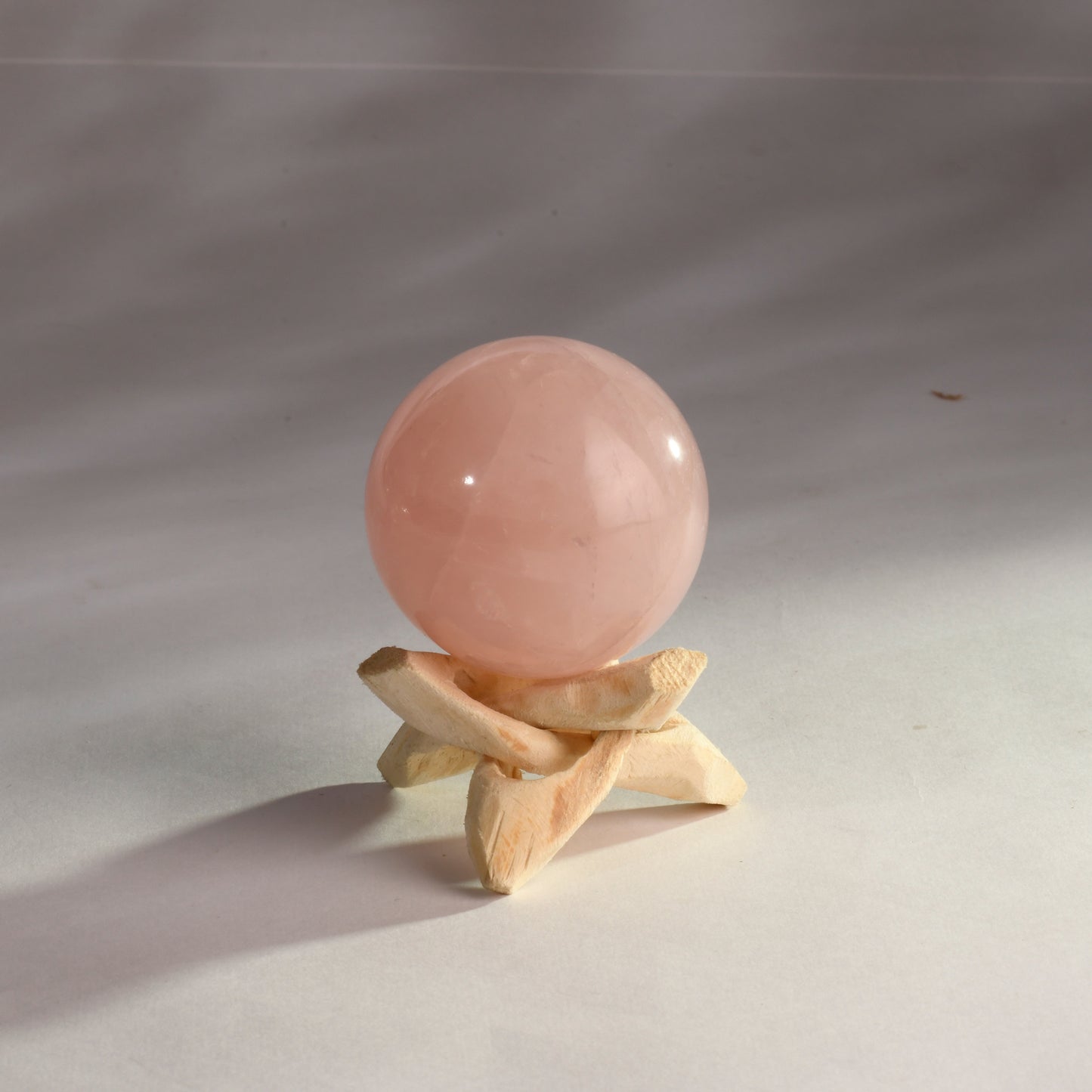 Real Rose Quartz Crystal Ball Sphere