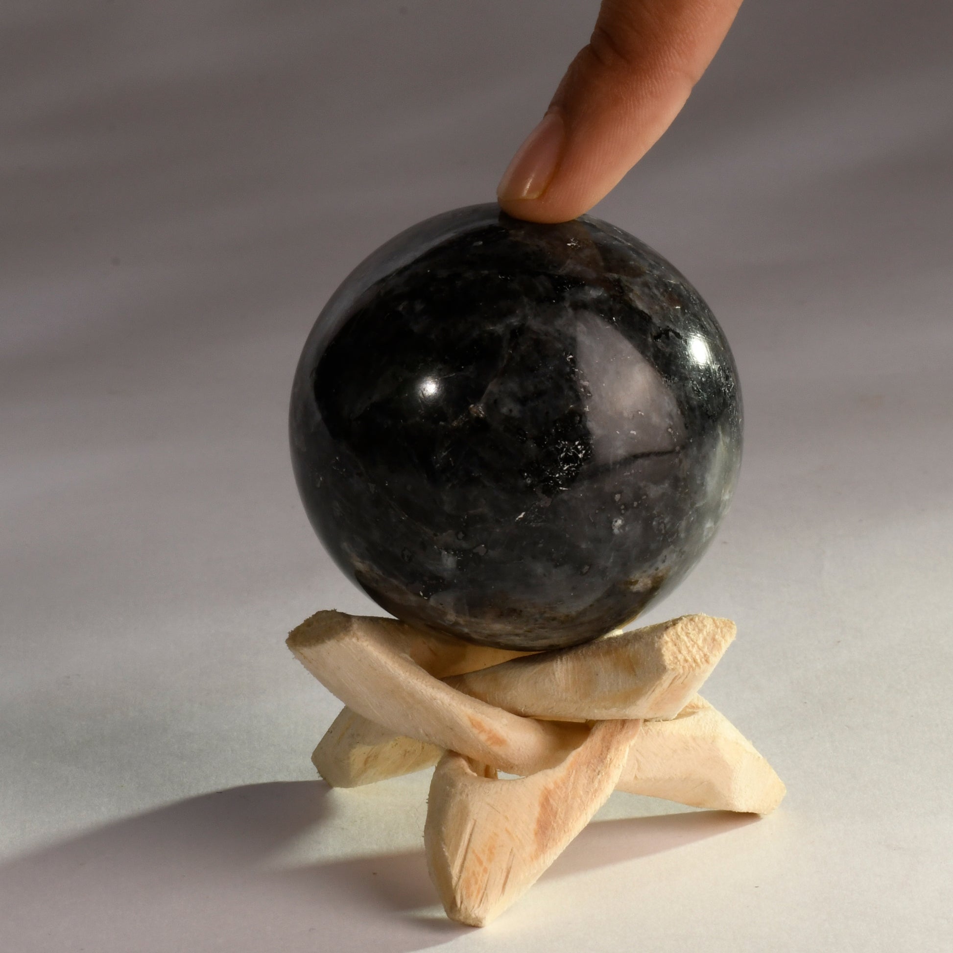 Real Larvikite Crystal Ball Sphere