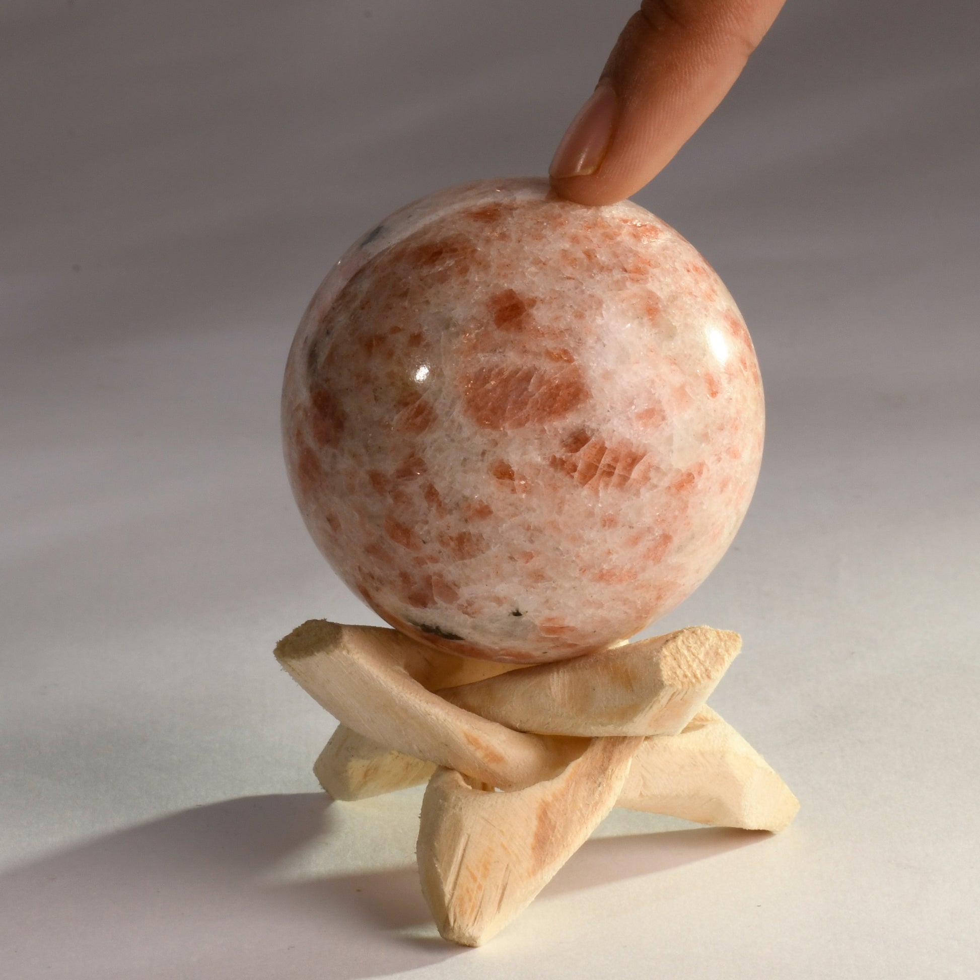 Real Sunstone Crystal Ball Sphere