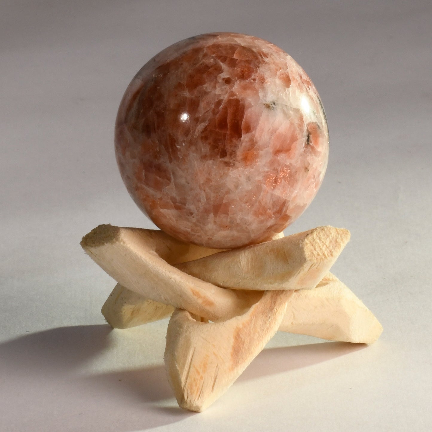 Real Sunstone Crystal Ball Sphere