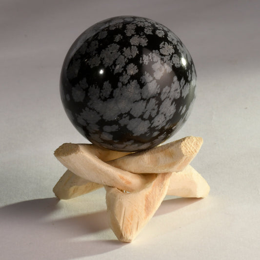 Real Snowflake Crystal Ball Sphere