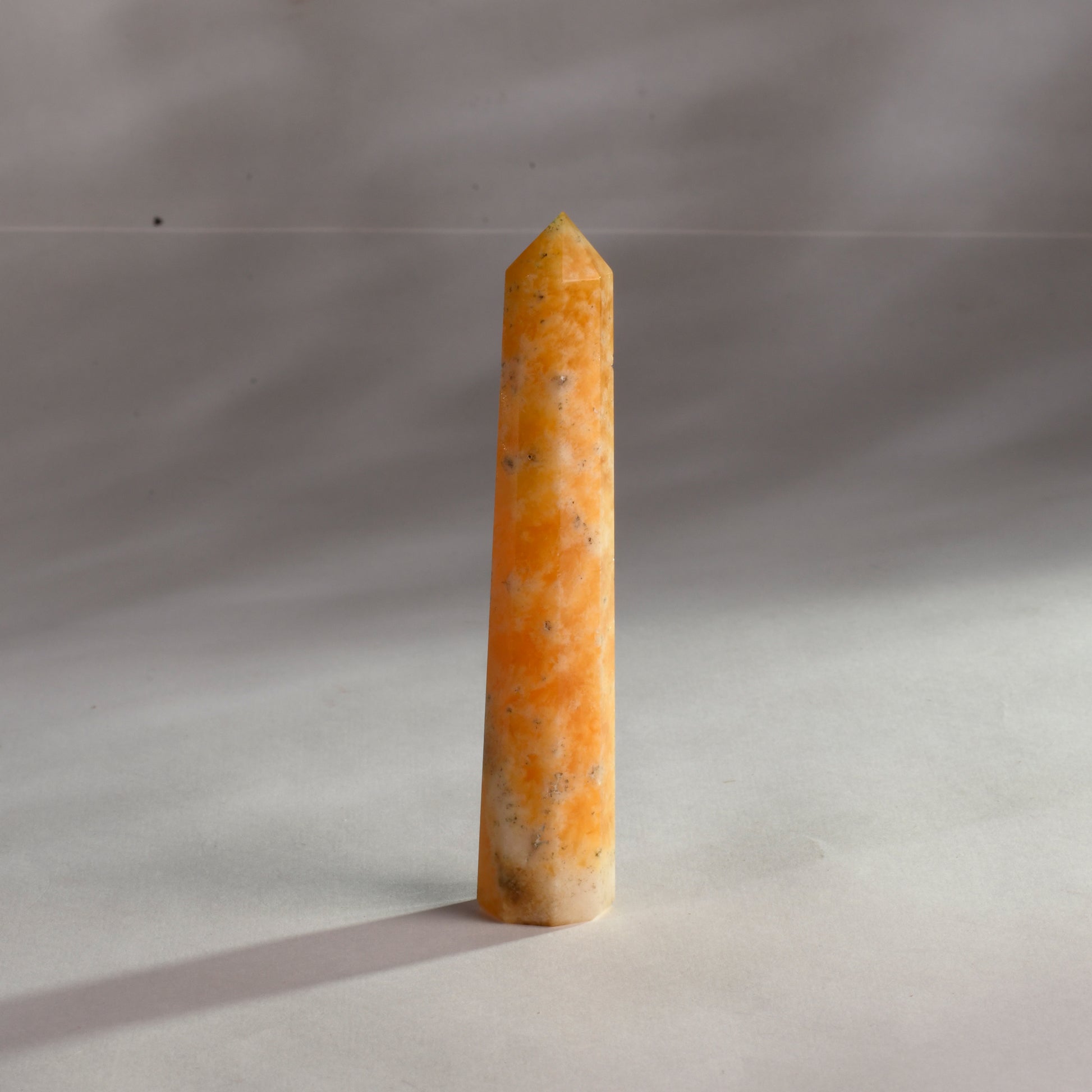 Honey Calcite Crystal Tower