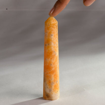 Honey Calcite Crystal Tower