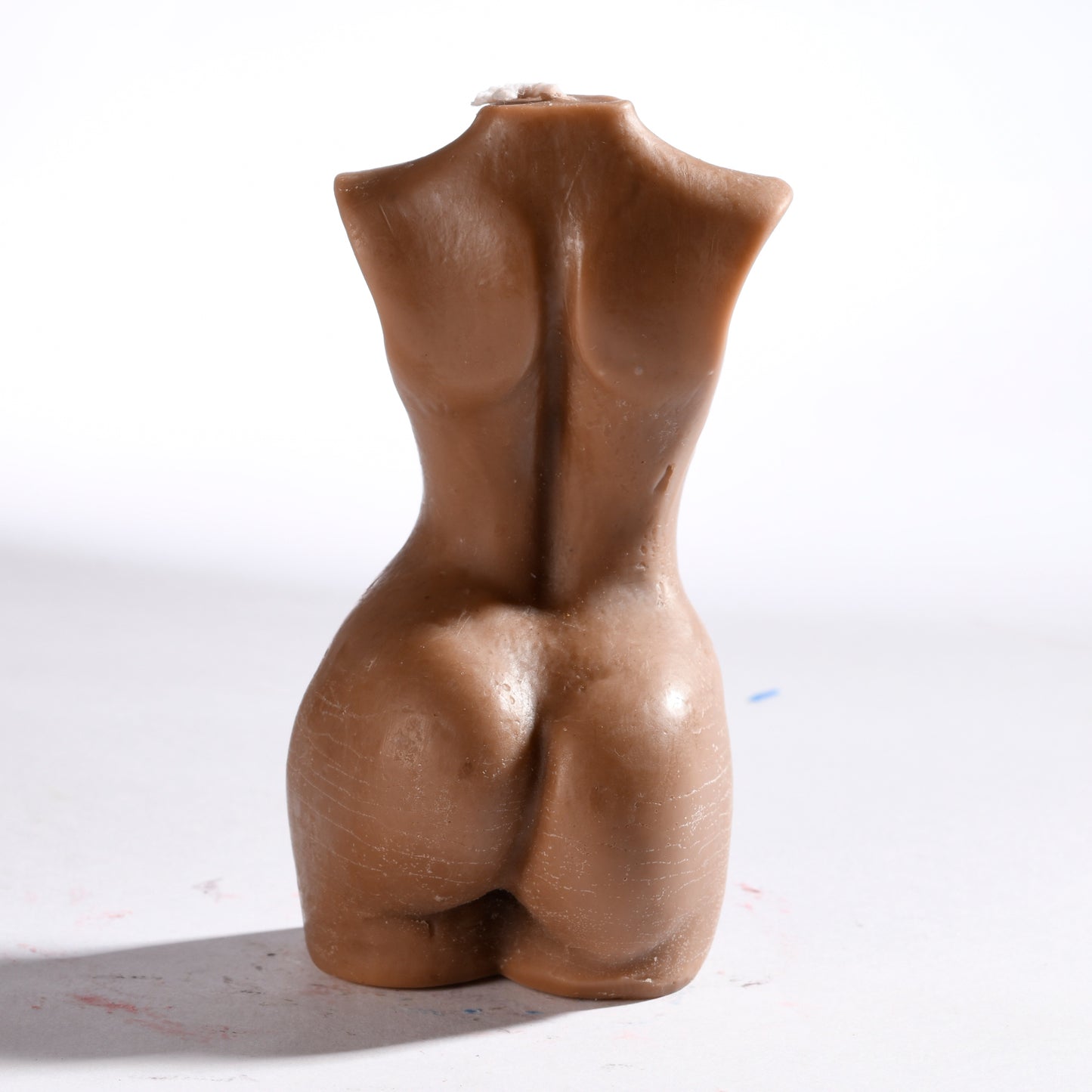 Real Realistic Female Torso Fit Figure Candle Brown