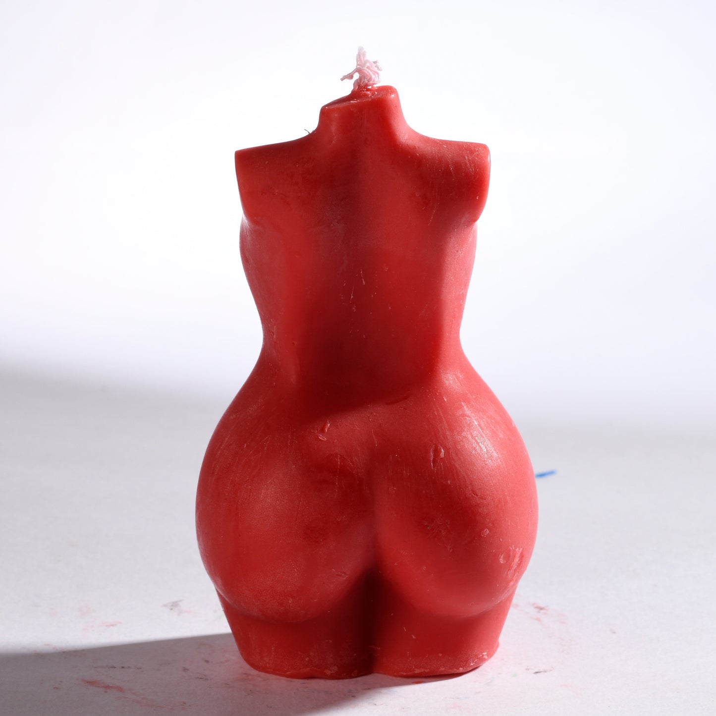 Real Realistic Female Torso Chubby Figure Candle Red