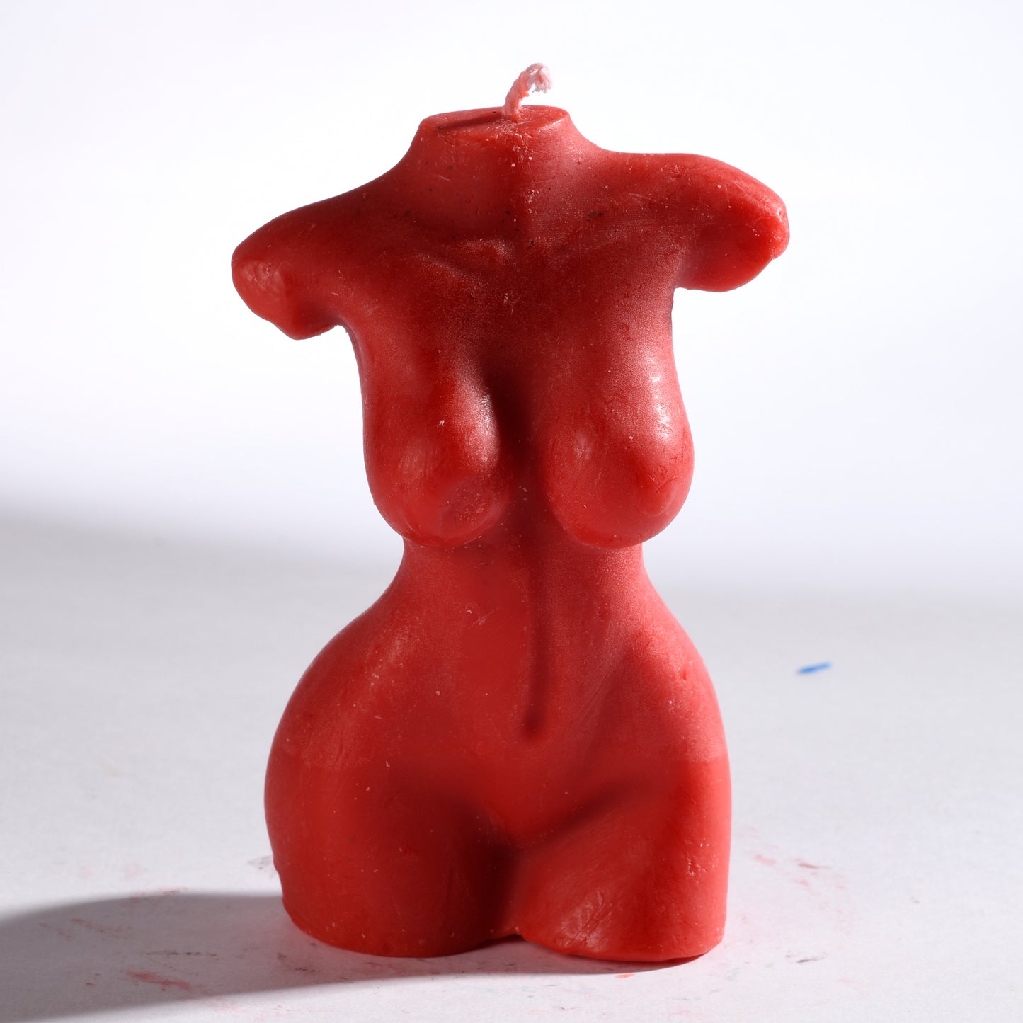 Real Realistic Female Torso Slim Figure Candle Red