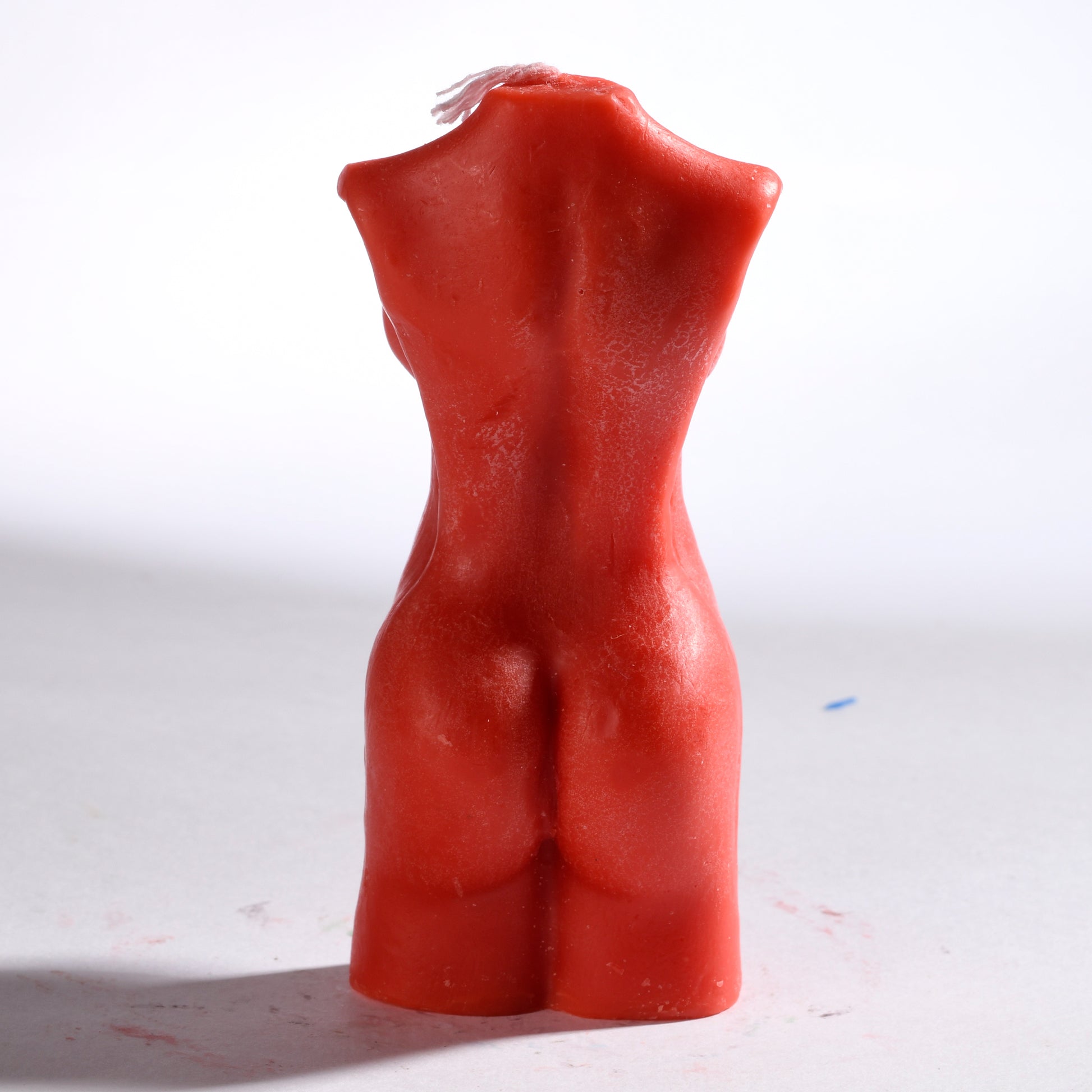 Real Realistic Female Torso Pregnant Figure Candle Red